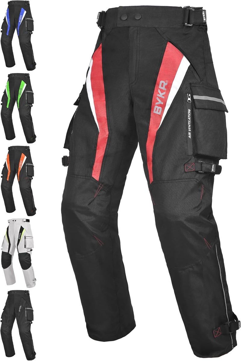 BYKR Motorcycle Pants for Men and Women Armored Cordura Overpants Enduro ATV Dual Sports Motocross Cargo Work Touring - Image 1